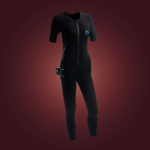 BODYBUDDY EMS suit in All Black, front view