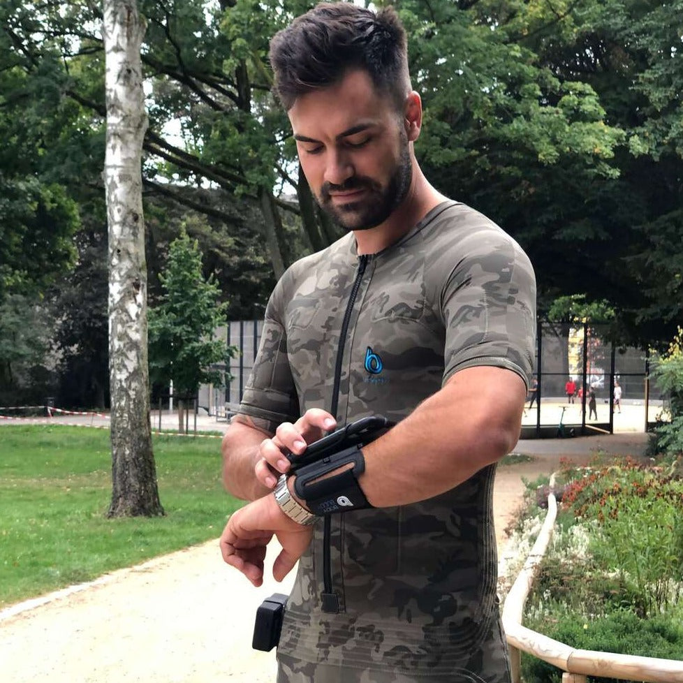 BODYBUDDY EMS suit in use outdoors